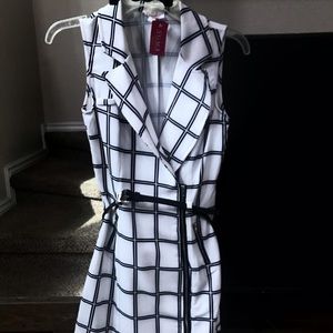 White and Black Dress